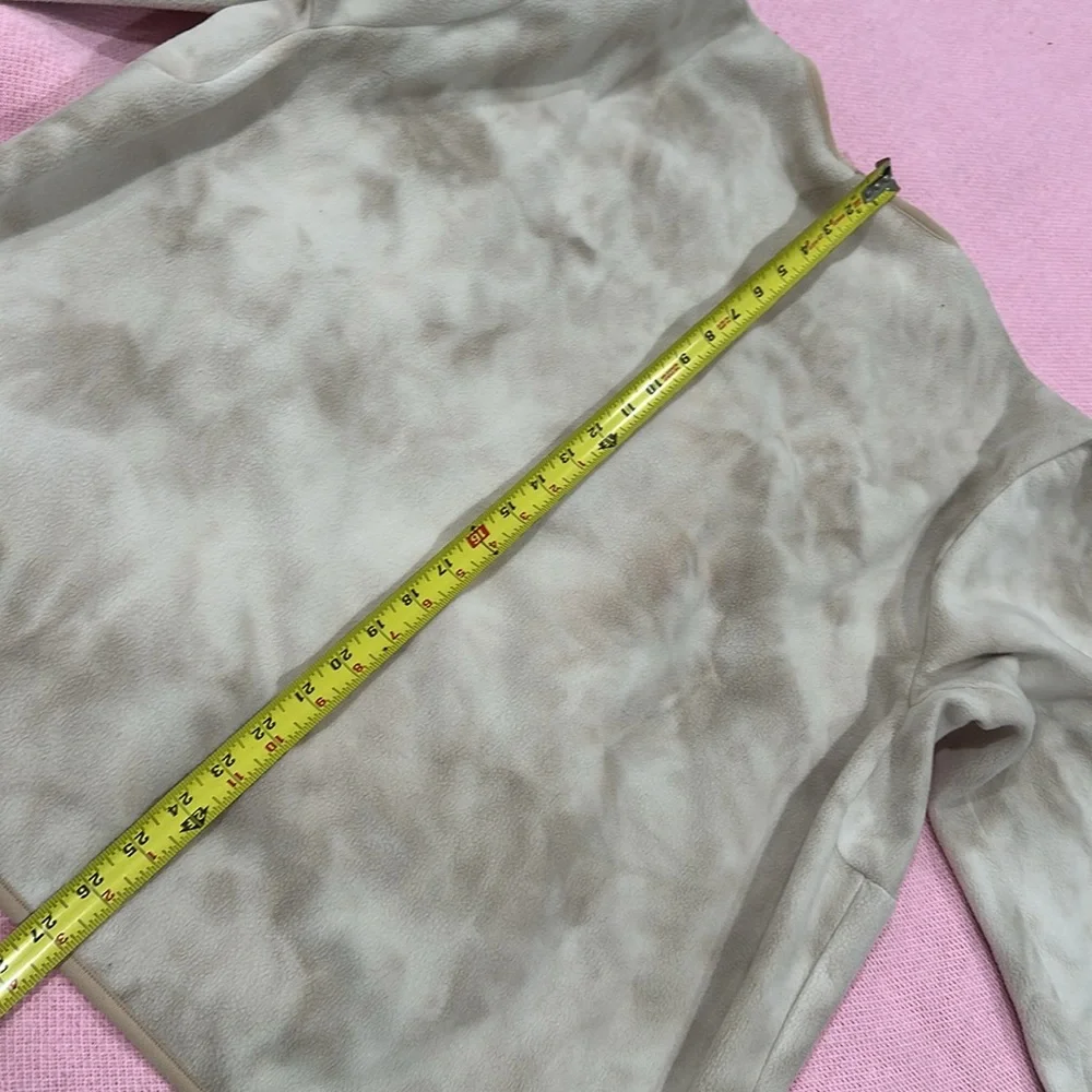 Lululemon sweatshirt women’s XL cream fleece crew pullover tie dye sweater